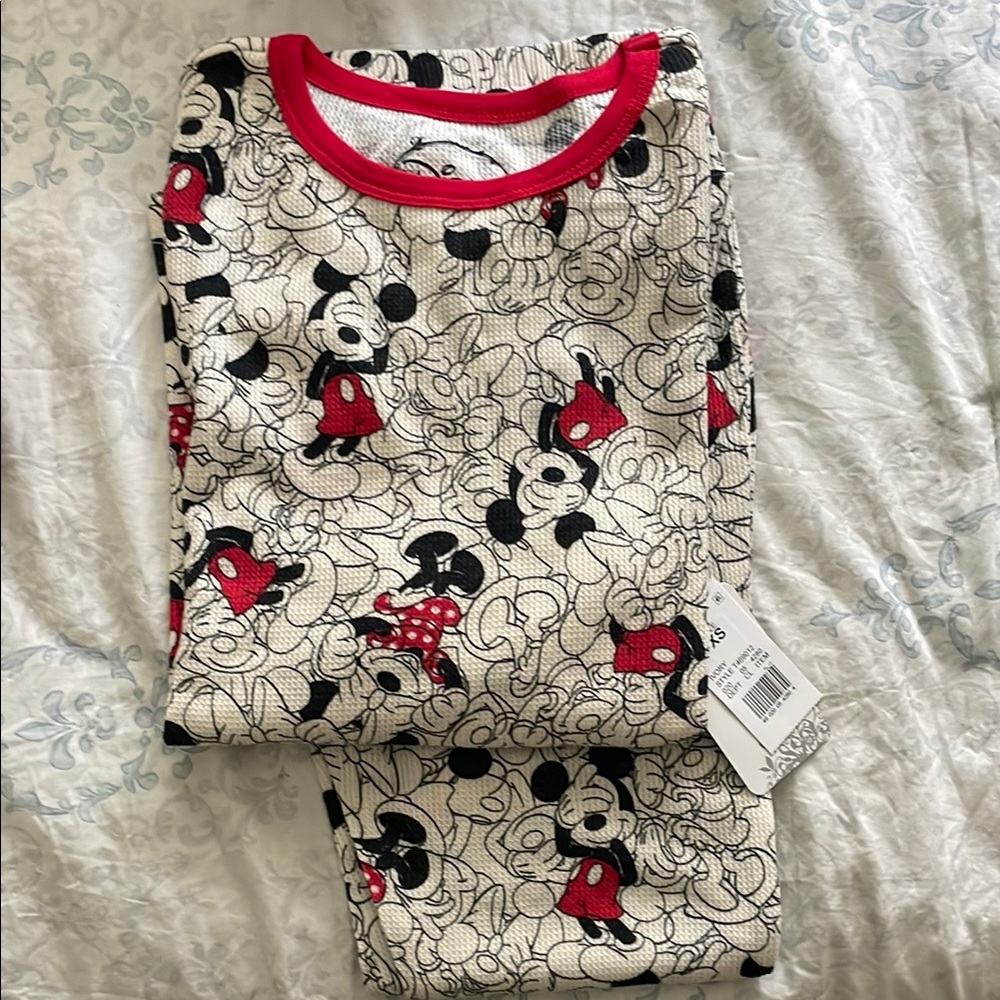 Disney Pajamas - Red and Black Mickey Mouse
